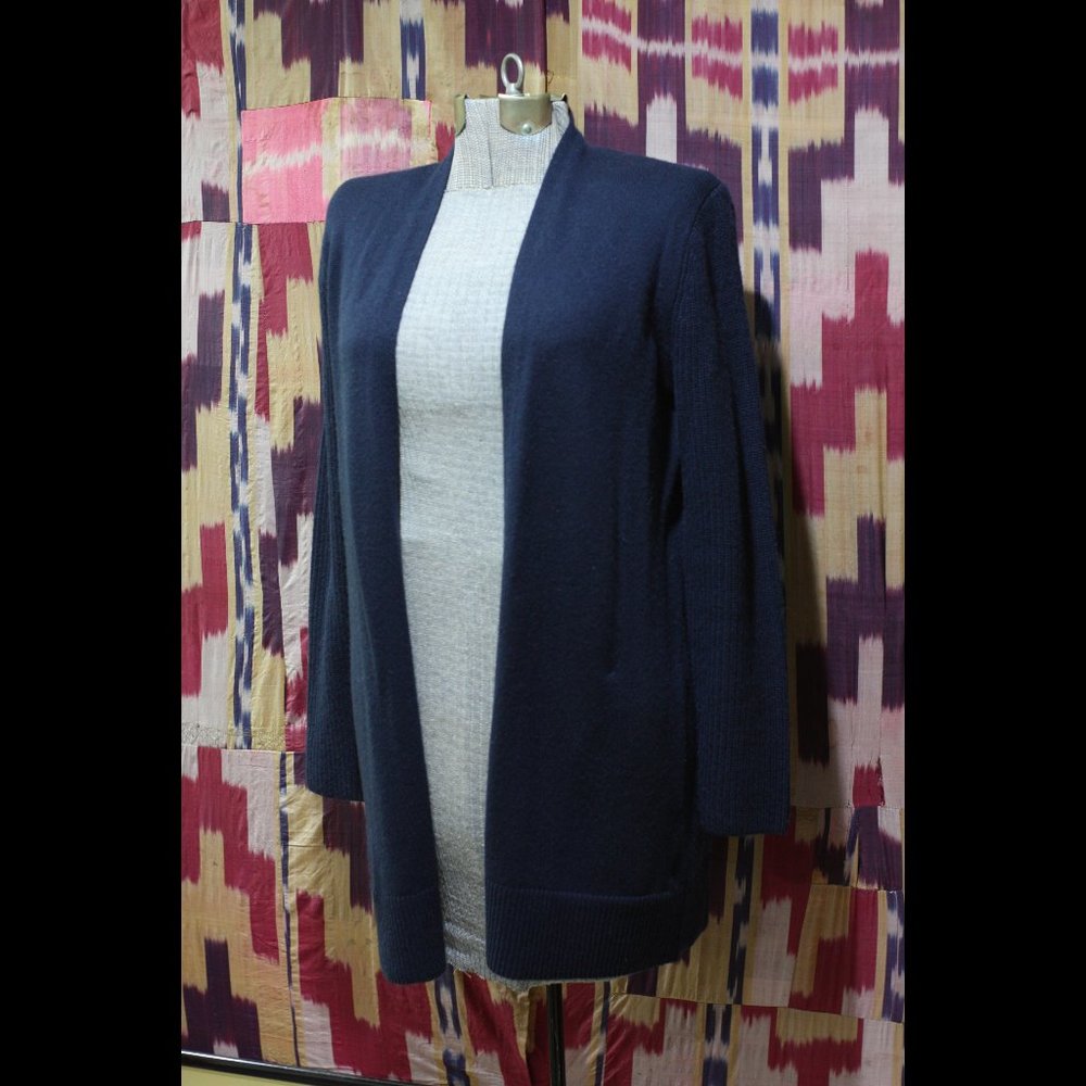 BANANA REPUBLIC Navy Blue Cashmere Long Cardigan